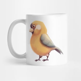 Cute Finch Drawing Mug